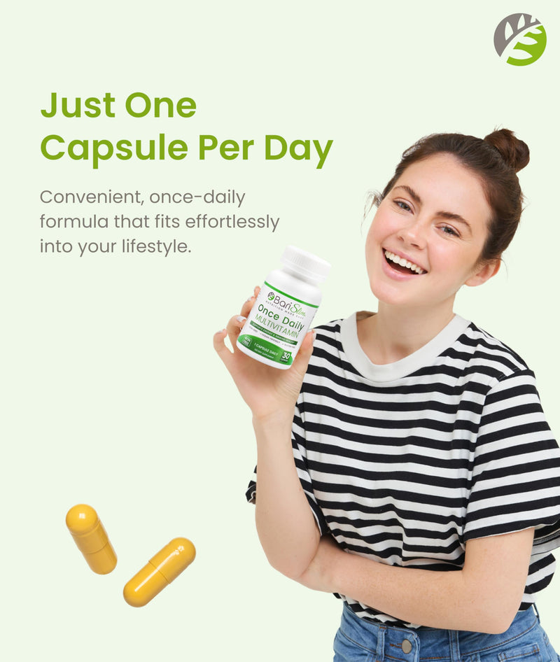 BariSlim Once Daily Bariatric Multivitamin Capsule - Iron-Free Formula - Bariatric Vitamin and Supplement for Post Surgery, Including Gastric Bypass and Gastric Sleeve | 30-Day Supply 30 Count (Pack of 1)