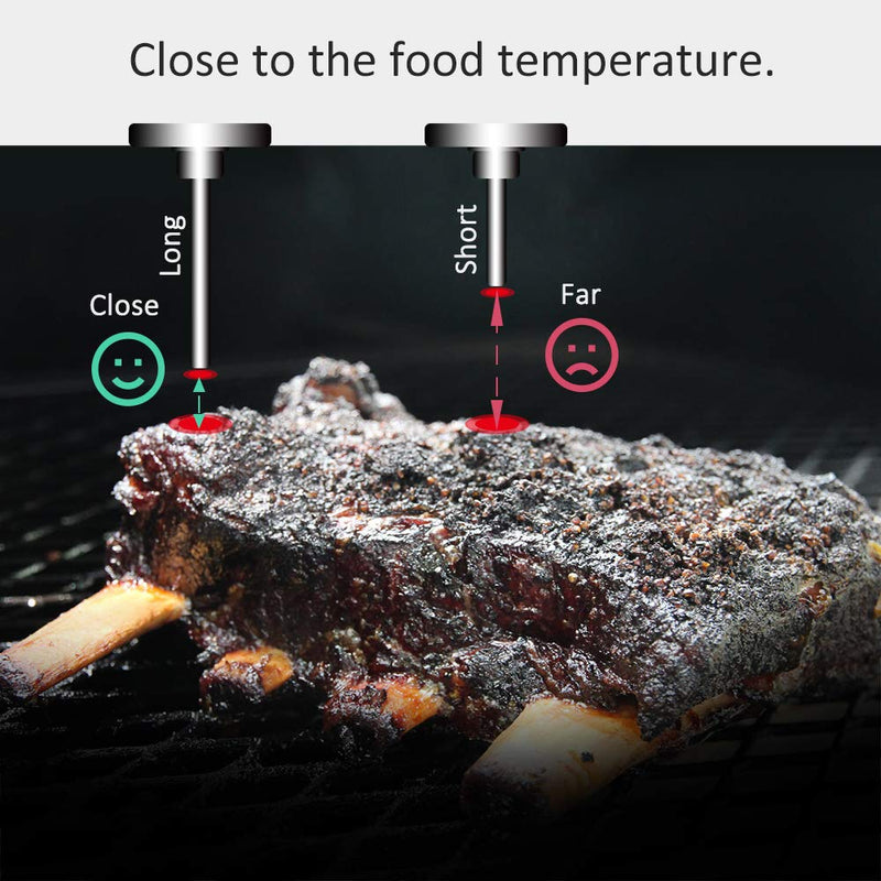 3 3/16 Inch BBQ Temperature Gauge for Smoker Wood Charcoal Pit, Large Face Grill Analog Thermometer 3 3/16" [1-Pack] - BeesActive Australia