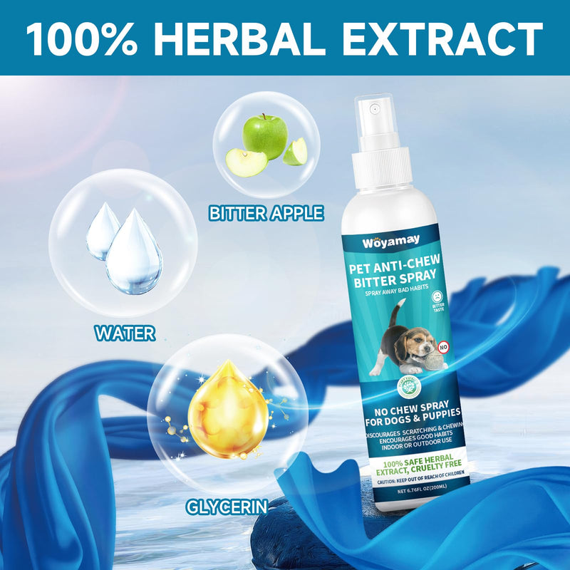 Cat Allergy Relief Chews & Dog No Chew Spray Bundle | Anti-Itch Chews for Cats with Seasonal Support & Bitter Apple Spray for Dogs to Stop Chewing and Licking | Multi-Pet Skin Comfort & Behavior Care