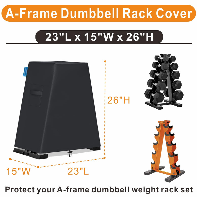 Dumbbell Rack Dust Cover, A-Frame Dumbbell Rack - Waterproof and Dustproof for Home Gym Dumbbell Set Brackets A-Frame Dumbbell Rack Cover