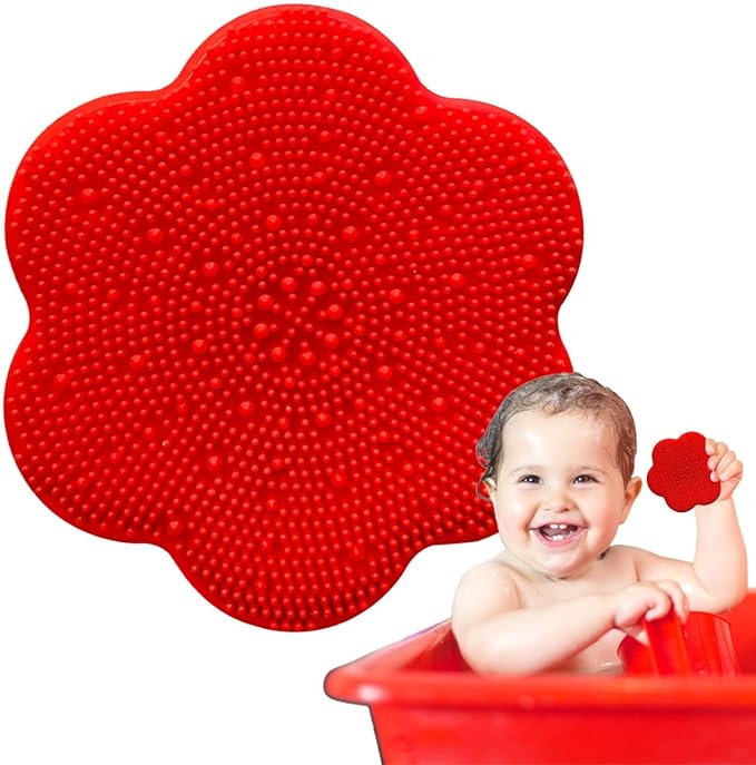 Baby Shower Silicone Brush - Baby Scalp Massager Soft Shampoo Brush,Hair Washing Massage Brush Wiping Comb Massage Scalp and Cleanse Body Sakmura - BeesActive Australia