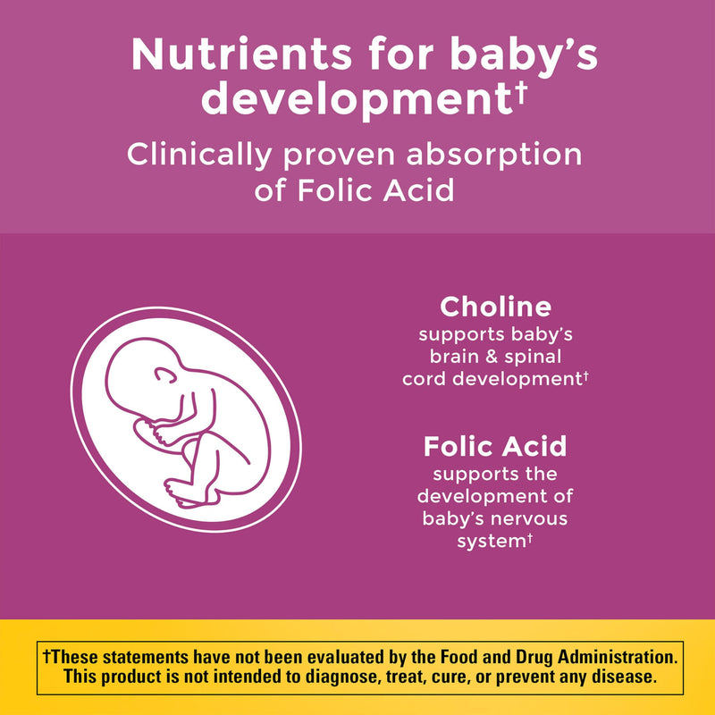 Nature Made Prenatal Gummies with DHA and Folic Acid, 60 Gummies | Prenatal Vitamins for Women for Daily Nutritional Support, With Folic Acid and 15 Other Nutrients, Gluten Free, 30 Day Supply 60 Count (Pack of 1)