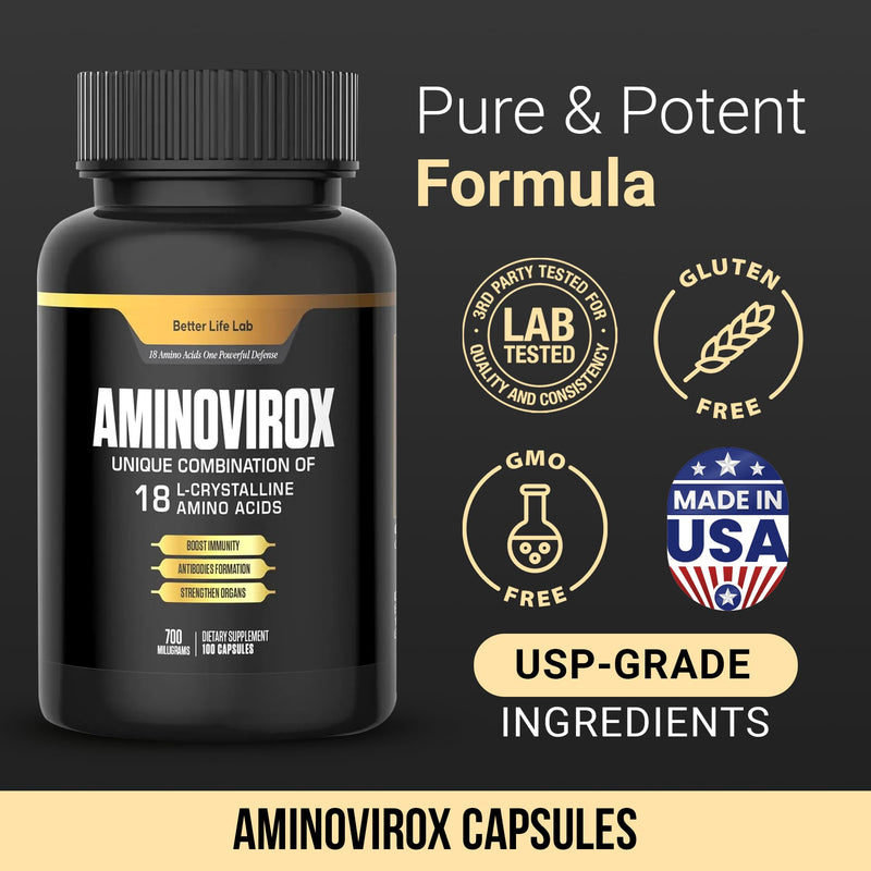 Aminovirox™ – Advanced Amino Acid & Immune Support Formula for Daily Wellness and Vitality