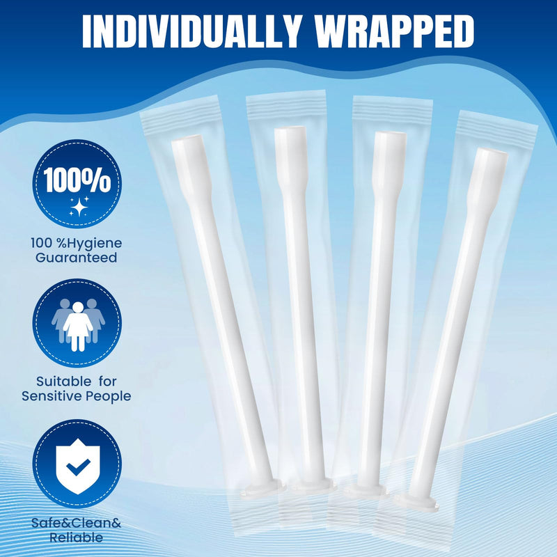 TENKAIWICK 30 Pack Disposable Vaginal Suppository Applicator for Women, Vaginal Applicator fits Size 0/00 Cap-Sules and Most Pills, Tablet Suppositories, Individually Wrapped 30P