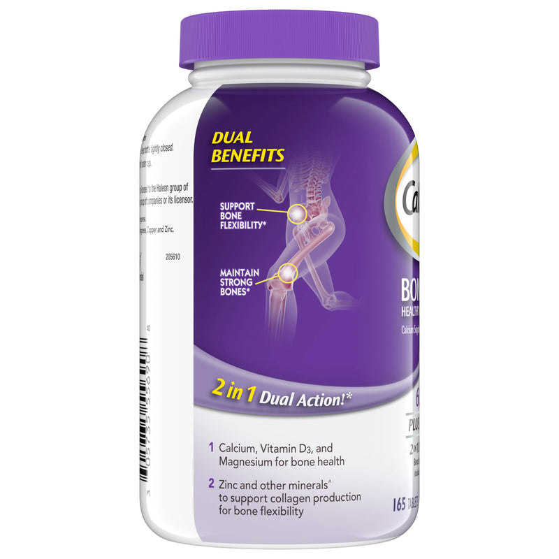 Caltrate 600 Plus D3 Vitamin D and Calcium Supplement Tablets, 165 Count | Highest Level of Vitamin D3, Maximizes Calcium Absorption to Support Strong Bones and Daily Function New 165 Count (Pack of 1)