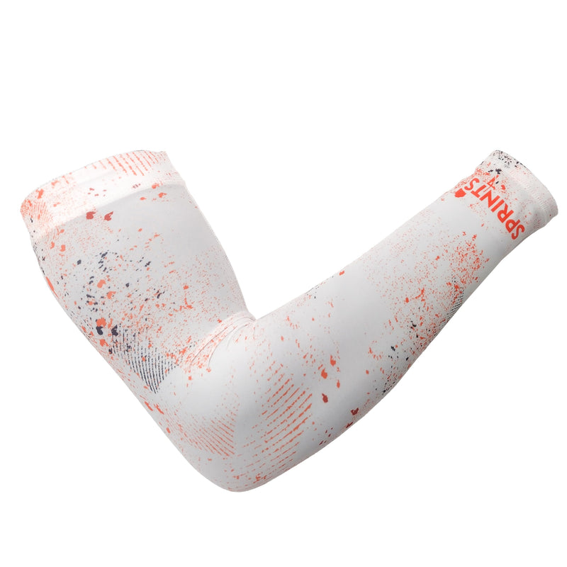 Sprints Compression Arm Sleeves - Running, UV Protection, Thermal Regulating, Moisture-Wicking, Breathable for Men & Women Small-Medium Setting Sun Evaporated Ventilation