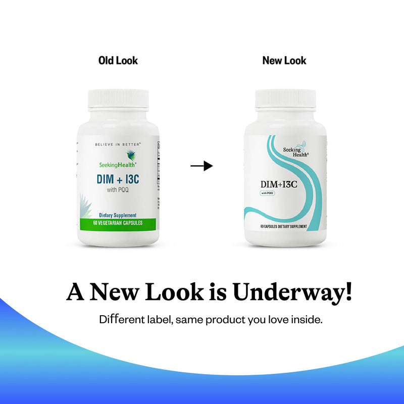 Seeking Health DIM & I3C - Support Healthy Liver Metabolism of Estrogen - Formula with DIM & I3C to Support Healthy Cellular Response - 400 mg, 60 Capsules