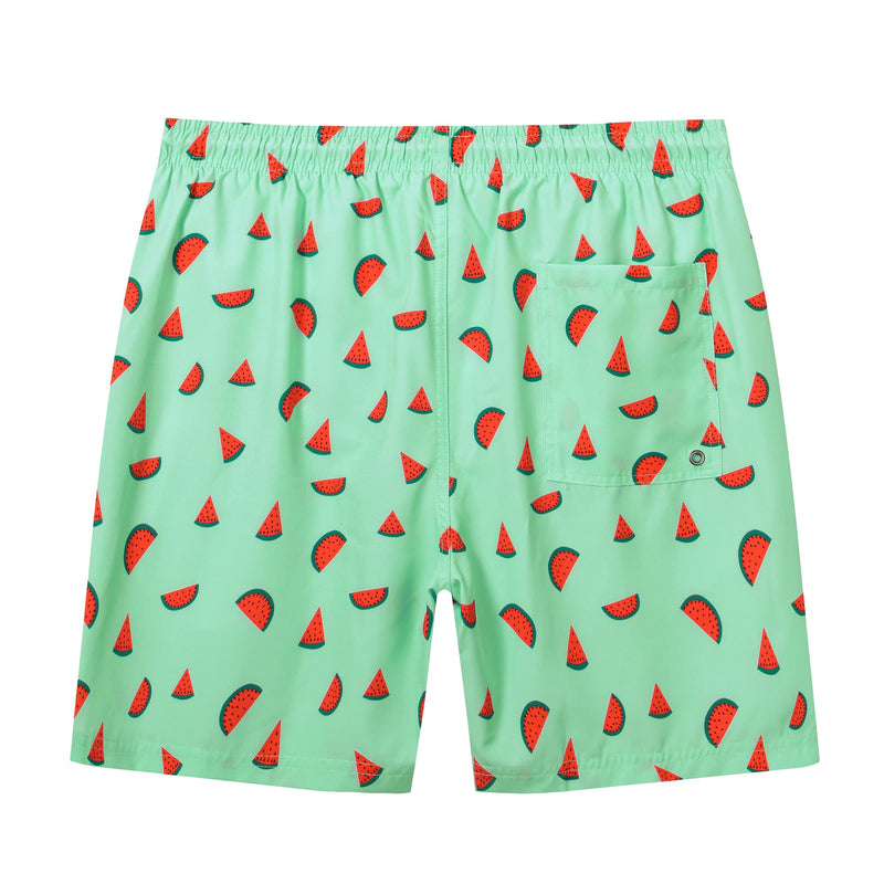 YuKaiChen Men's Swim Trunks Quick Dry Beach Shorts with Mesh Lining 30 1-watermelon