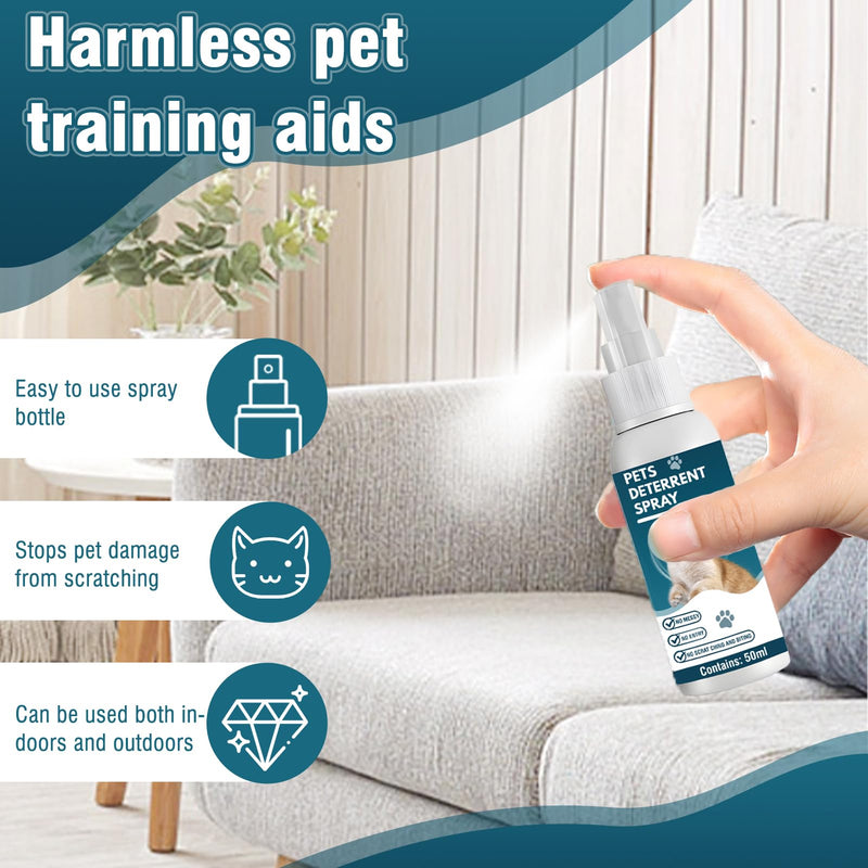 Cat Deterrent Spray,Cat Repellent Spray for Furniture,Bitter Spray for Cats,Pet Behavior Training,Keeps Cats Away,Safe and Non-Toxic, Plant Extracts, 2 - BeesActive Australia