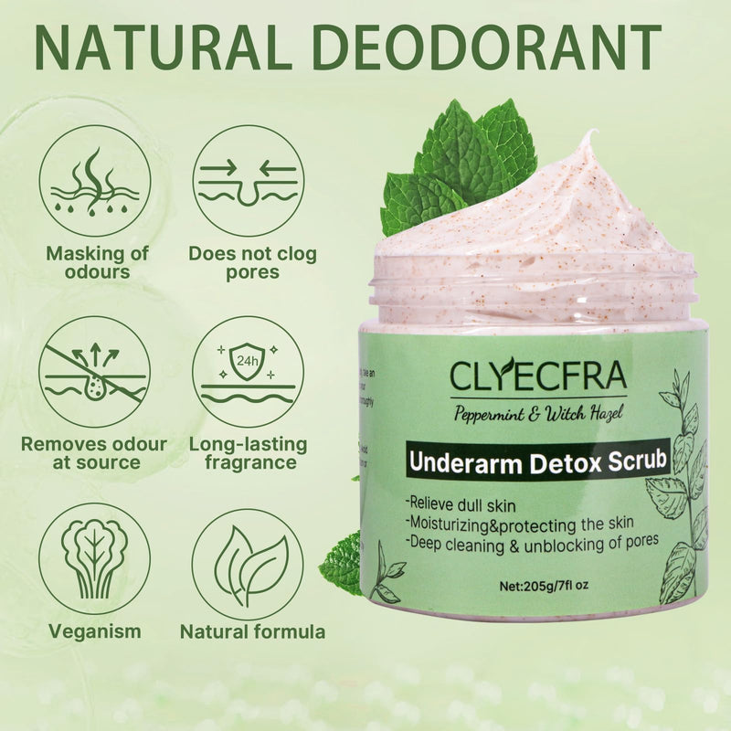 Underarm Detox Scrub,Body Scrub,Armpit Detox&Underarm Detox For Deeply Cleanses,Exfoliates,Moisturizes&Relieves Odor,Provides Long-Lasting Freshness,Used in Armpits, Elbows,Knee&Throughout the Body - BeesActive Australia