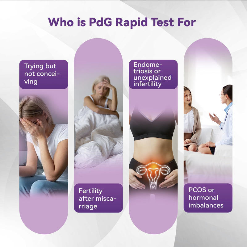 AssuTest PdG Test Strips Progesterone Urine Test for Confirming Ovulation, At-Home Fertility Ovulation Test, Detection Accuracy, Individually Foil-Sealed, 5 Count - BeesActive Australia