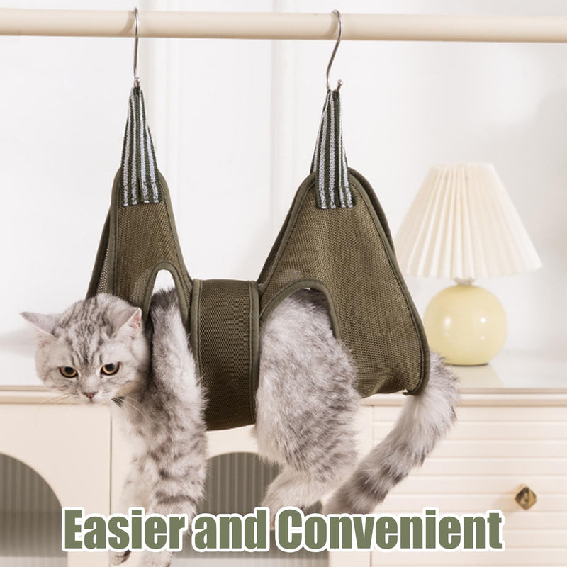 GIEEU Dog Grooming Hammock, Pet Hammock with Wide Strap, Dog Harness for Hanging Nails, Pet Grooming Sling for Dog and Cat (with 2 Hooks) - BeesActive Australia