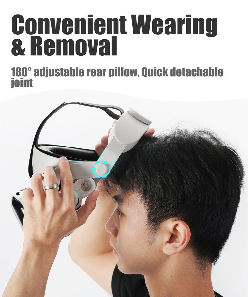 Comfort Head Strap for Vision Pro Accessories, Adjustable Elite Strap for Vision Pro Headset Replacement Accessories, Reduce Facial Stress,Soft Cushion Lightweight for Apple VR Head Strap - BeesActive Australia