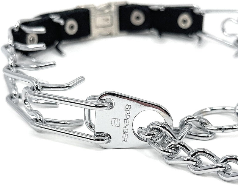 Herm Sprenger Prong Collar for Dogs Training – Quick Release Buckle & Swivel Ring for Easy Use – Made of Durable Steel Chrome Plated in Germany– 4.0mm Prongs for Extra Large Dogs with 26-30" Neck - BeesActive Australia