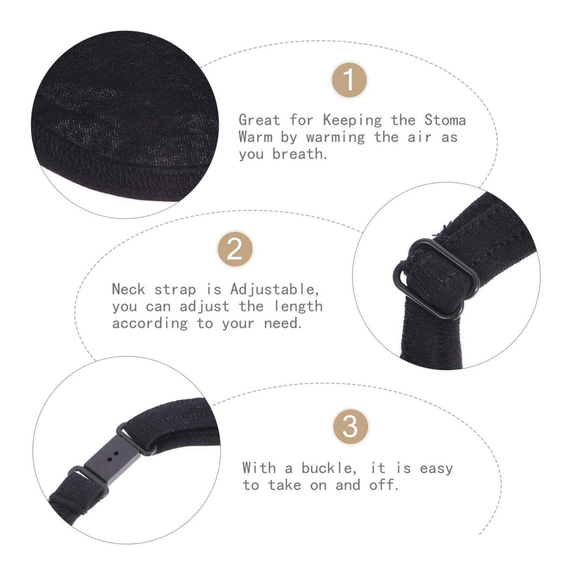 Healifty Tracheostomy Neck Stoma Protector Dust- Proof Neck Trachea Protector Dust- Proof Cover Shield 2Pcs