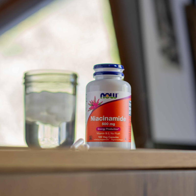 NOW Foods Supplements, Niacinamide (Vitamin B-3) 500 mg, Energy Production*, 100 Veg Capsules