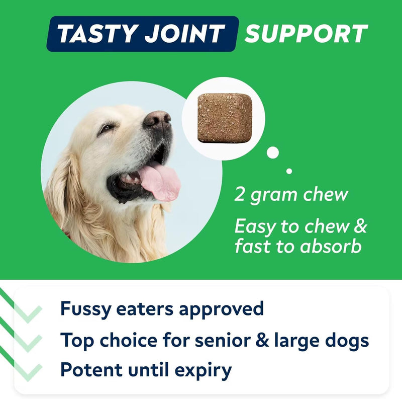 STRELLALAB Glucosamine Treats for Dogs - Joint Supplement w/Omega-3 Fish Oil - Chondroitin, MSM - Advanced Mobility Chews - Hip & Joint Care - 60 Chews Smoked Duck
