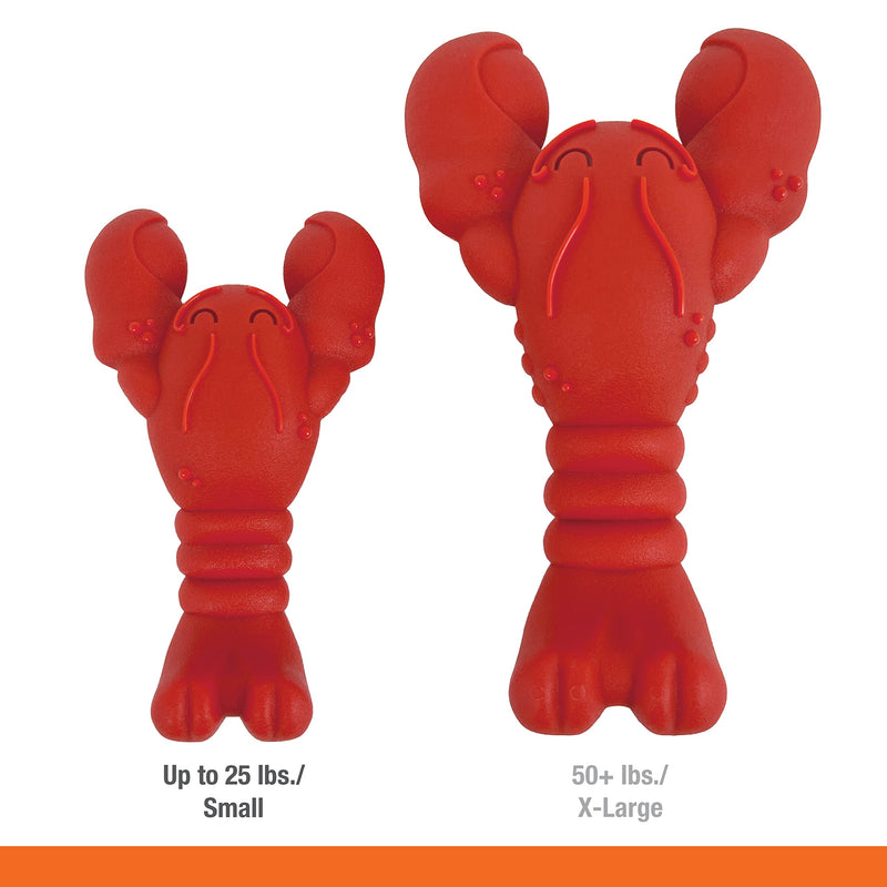 Nylabone Power Chew Lobster Dog Chew Toy, Cute Dog Toys for Aggressive Chewers, Filet Mignon Flavor, Small/Regular (1 Count) Red Medium/Wolf (1 Count) - BeesActive Australia