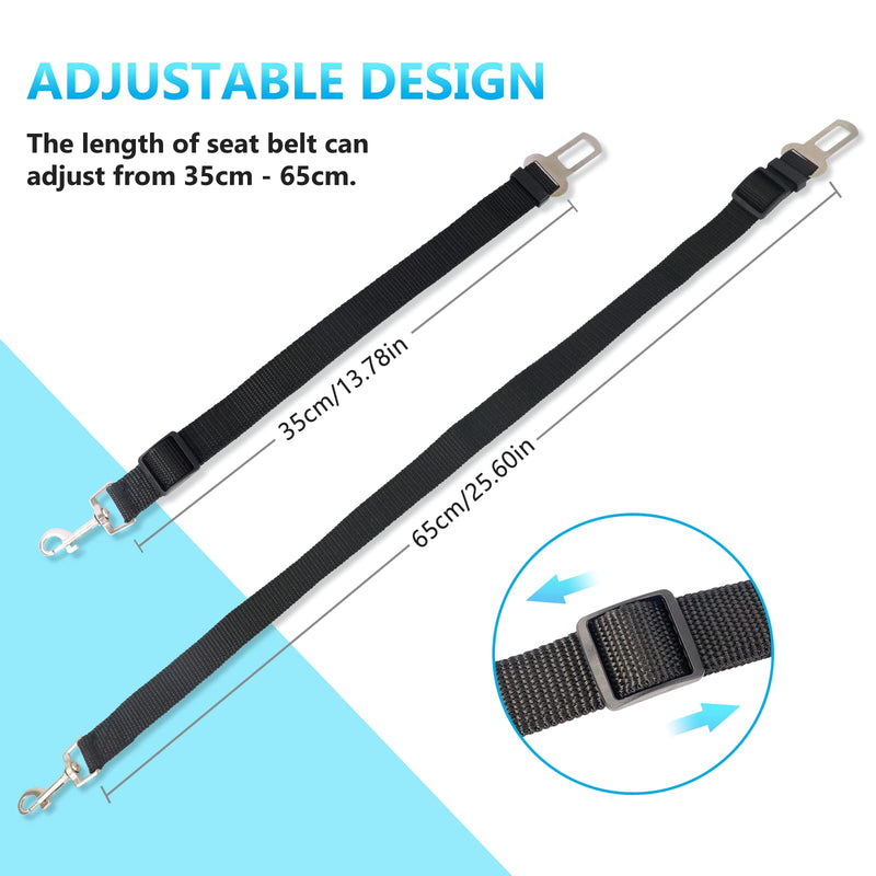 Redamancy seat belt for dog car, dog belt for car, dog seat belt for car, adjustable dog belt, maximum safety for all dog breeds and cats. 65CM - BeesActive Australia