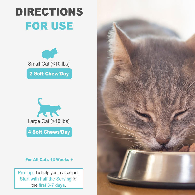 MARIMER Urinary Tract Support for Cats – Cranberry, D-Mannose & Marshmallow Root – Soft Chews for Bladder & Kidney Health – Chicken Flavor – 100 Chews