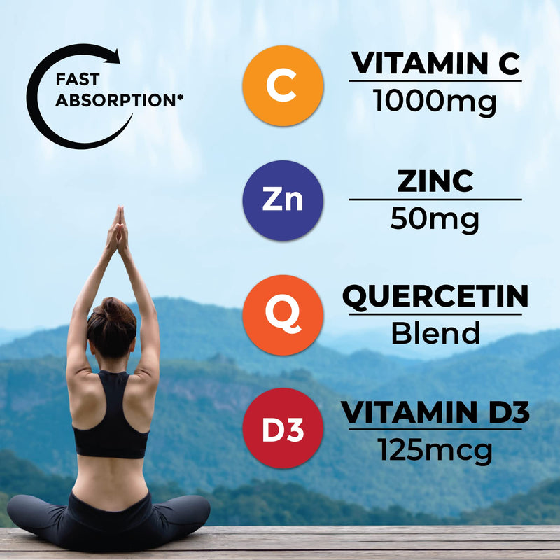 NEW AGE 8 in 1 Immune Support Booster Supplement with Elderberry, Vitamin C and Zinc 50mg, Vitamin D 5000 IU, Quercetin & Bromelain (8 in 1 Gummies (Pack of 1)) 60 Gummies (Pack of 1)