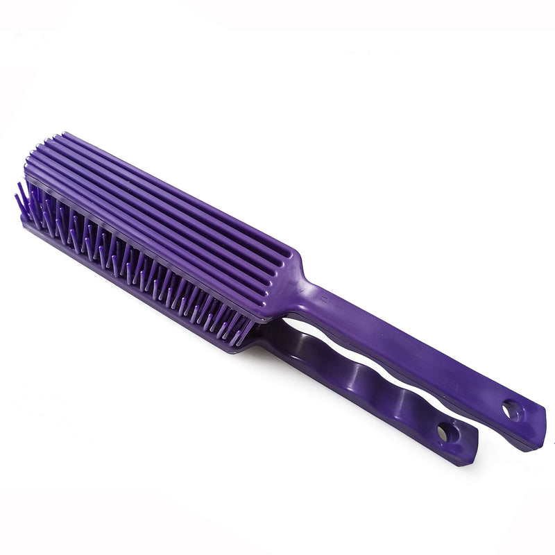 2pcs Horse Pet Detangler Plastic Comb for Long Tail Mane Forky Comb Useful 3030 by SXYH Purple - BeesActive Australia