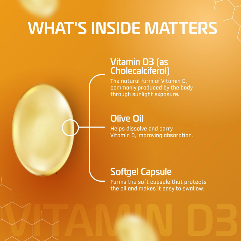 Vitamin D3 5000 IU - 240 Softgels, 8 Month Supply, Non-GMO | Supports immune, muscle & bone health. Gluten-free, allergen-free, easy-to-swallow softgels. 240 Count (Pack of 1)