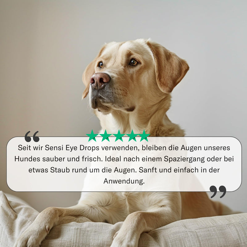 Sensi Eye Drops - Eye Cleaner for Pets 100 ml - Eye Drops for Dogs, Horses and Cats Against Tear Stains