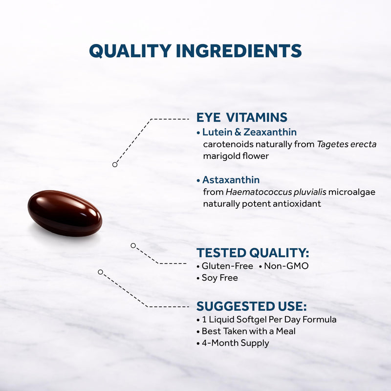 Naturalis Areds2 120 Softgels | Clinically Based Eye Supplement | Lutein, Zeaxanthin, Astaxanthin, Bilberry, Blueberry, Cranberry & Grape Seed Adaptogen Blend 120 Count (Pack of 1)