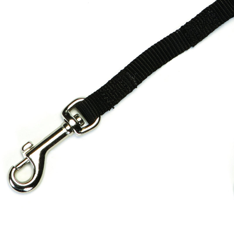 Guardian Gear 12" Nylon 3-Way Medium Dog Coupler with Nickel-Plated Swivel Clip, Black - BeesActive Australia
