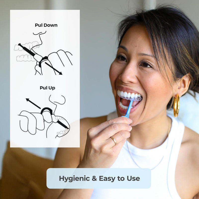 PUL Pack of 2 Reusable Clear Aligner Removal Tool ‚Äî Compatible with Invisalign, Removable Braces, Retainers & Trays ‚Äì Easy-to-Use Device Remover, Dental & Oral Hygiene Care Product ‚Äì Blue 2 Pack