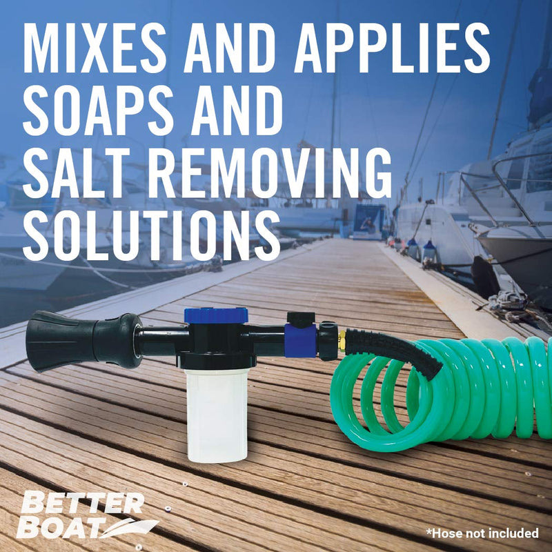 Wash Sprayer and Boat Engine Flush Kit, Water Hose Mixer for Salt Removal, Boat Flusher for Motor Muffs on Outboards and I/O, Soap Spray Car Cleaning Hose Adapter - BeesActive Australia