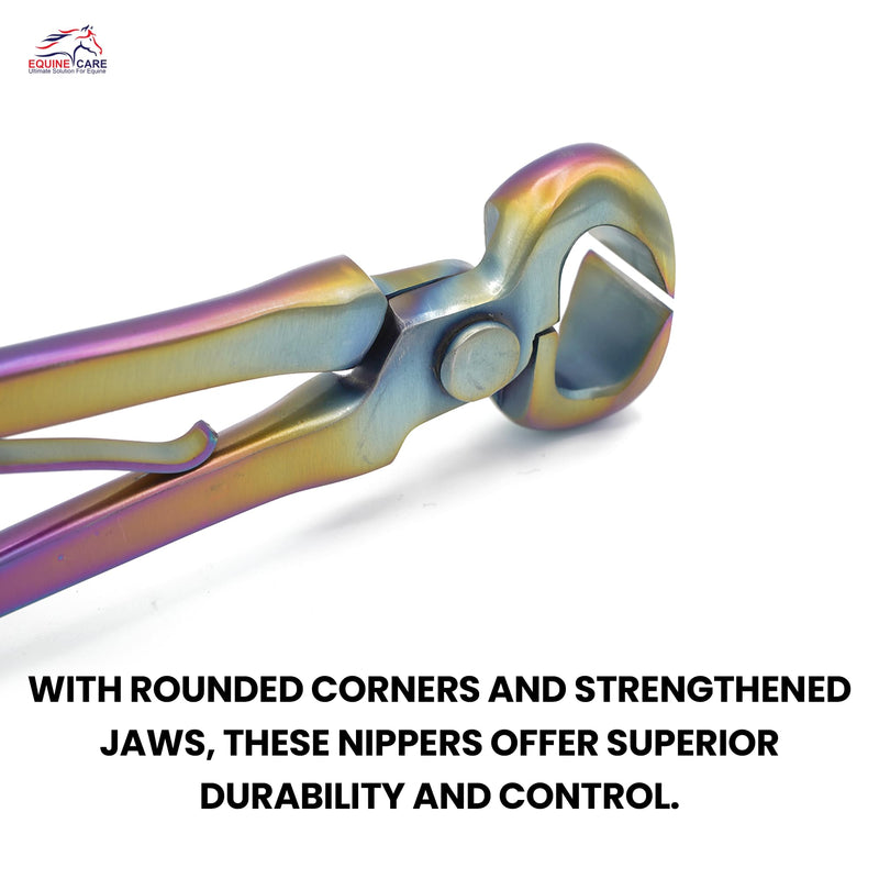Premium Farrier Hoof Nipper - Chrome Vanadium Steel, Spring-Loaded for Smooth Trimming - Ideal for Horses, Ponies, Goats, and Cows, Available in Vibrant Rainbow Colors, 10 Inches - BeesActive Australia