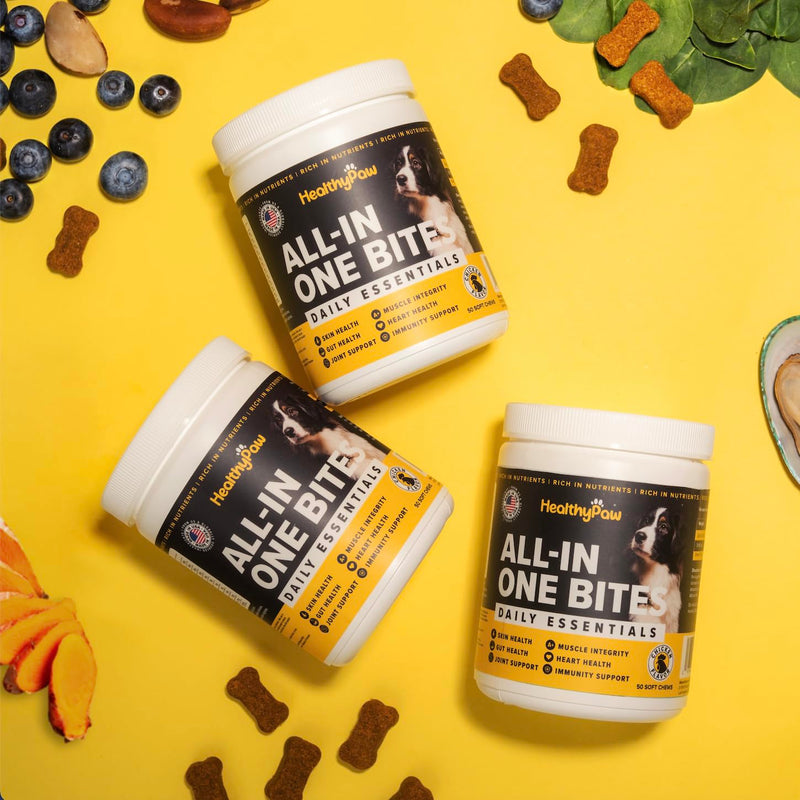 All-in-one Multifunctional Supplements for Dogs * Glucosamine for Joint Support * Immune Health *Antioxidants * Anti-inflammatory *Heart Health *Skin and Coat Health - PawsPlanet Australia