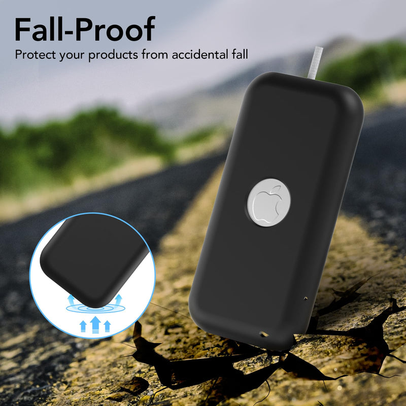 Compatible with Apple Vision Pro Battery Case,Silicone Apple VR Vision Pro Battery Protective Case Cover,Anti-Scratch,Fall-Proof and Soft Case for Apple Vision Pro Battery Accessories(Black) Black - BeesActive Australia