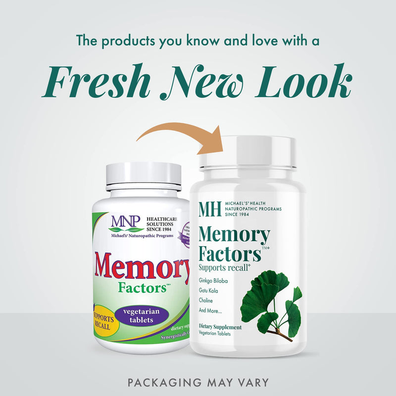 Michael's Health Naturopathic Programs Memory Factors - 90 Vegetarian Tablets - Provides Nourishment Memory & Cognition - Kosher - 30 Servings