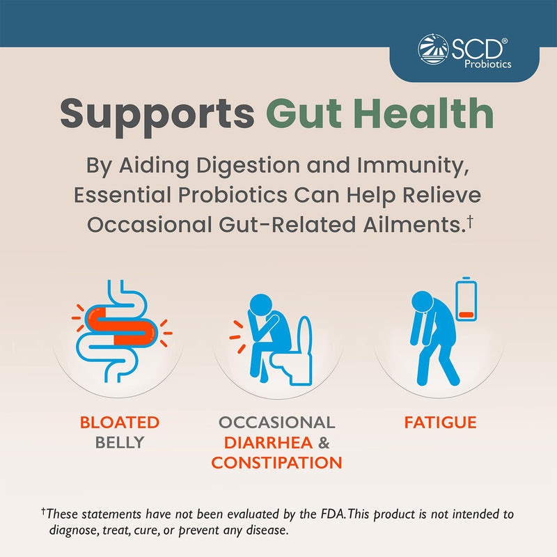 SCD Probiotics Essential Probiotics Gut Health Drink with Prebiotics, 16 oz | All Ages 2+, 11 Live Strains, Acidophilus, Certified Organic, Vegan, Gluten Free, 30 Servings, Double Sealed, Zero Sugar 16 Fl Oz (Pack of 1)