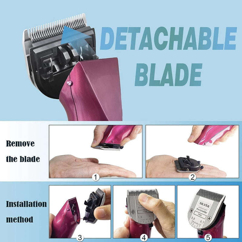 2PCS Adjustable 5 in 1 Replacement Blades Compatible with Wahl 5 in1 Clipper Bravura, Chromado, Creativa, Figura, Motion, Supergroom Dog Grooming Clippers Black-2 - BeesActive Australia