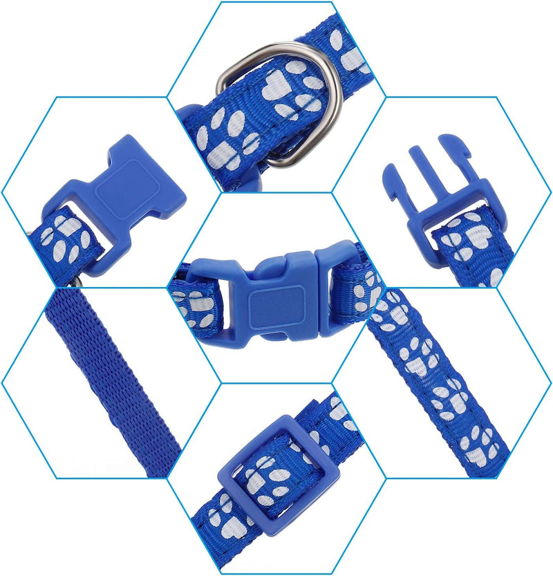 12 Pack Puppy Collars for Litter, Adjustable Puppy ID Collars Soft Nylon Whelping Collars for Newborn Litter Puppy Pets S - BeesActive Australia