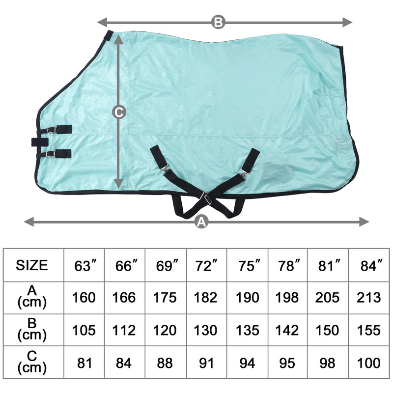 Horse Mesh Fly Sheet Standard Neck Summer Rug Green 84" 84" - BeesActive Australia