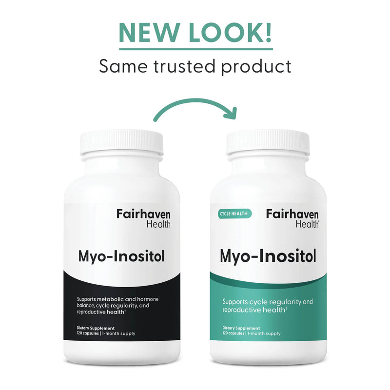 Fairhaven Health Myo-Inositol Supplement for Women and Men | Vitamin B8 2000mg | Vegan Inositol Powder Capsules | Gluten, Dairy and Soy Free | 120 Inositol Capsules 120 Count (Pack of 1) - BeesActive Australia