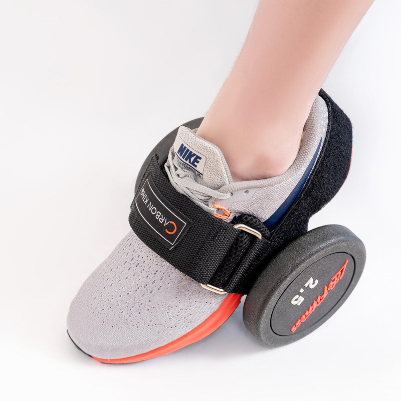Feet Weight Lifting,Foot Dumbbell Attachment,Tibialis Trainer,Foot Weights for Exercise,Leg Lift Exercise Equipment Dumbbell Ankle Strap Upgraded-Black-1pc