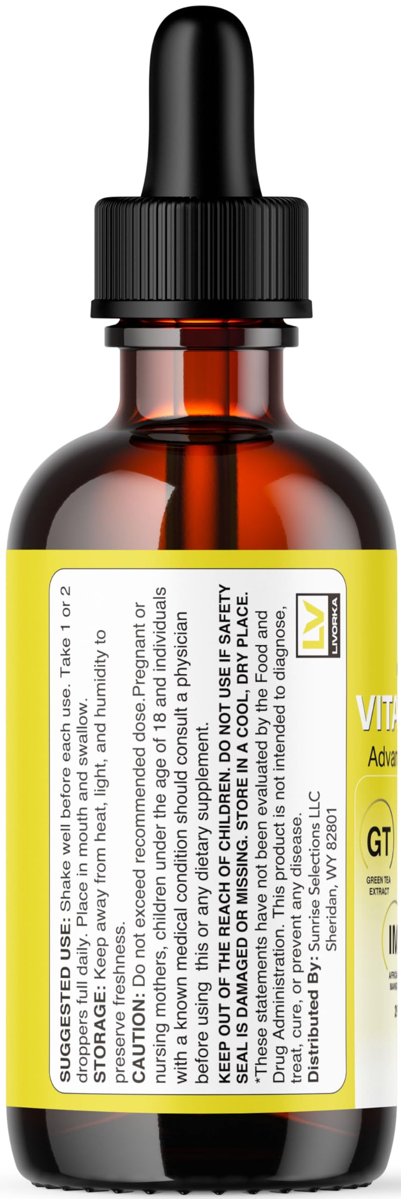 Vital Drops - Official Vital Drops Advanced Formula, VitalDrops Daily Premium Liquid Supplement Support All Natural Multivitamin for Overall Health & Wellness, 1 Bottle for 1 Month