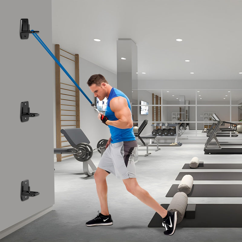 Resistance Band Wall Anchor, Squats Workout Equipment, 3PCS Resistance Band Anchor Mount System, Arm Workout at Home Fitness Equipment, Home Gym Wall Anchor for Strength Training, Physical Therapy - BeesActive Australia