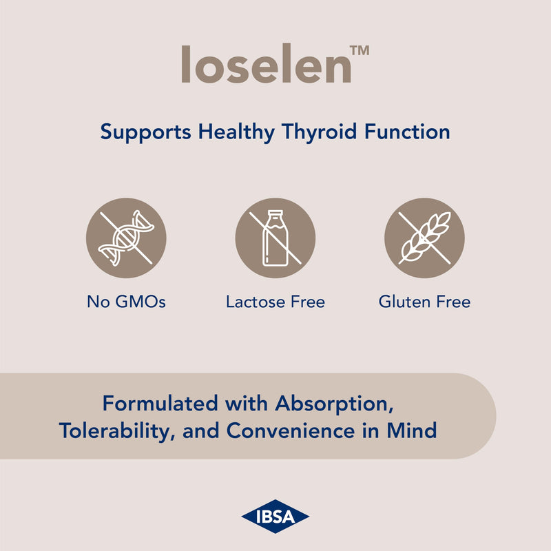 Ioselen - Thyroid Support Supplement ‚Äì 100 mcg Selenium, 100 mcg Iodine, 5mg BioPerine - 30 Soft-Gel Caps for Increased Bioavailability and Absorption - Gluten-Free, Lactose-Free, Sugar-Free, Non-GMO - BeesActive Australia