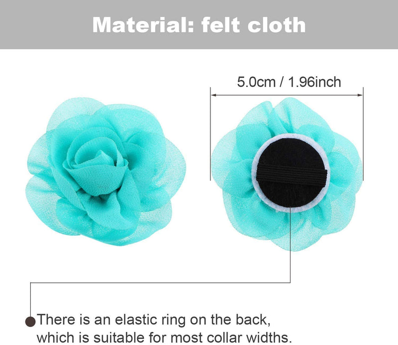 WILLBOND 26 Pieces Pet Collar Flowers Multi-Color Dog Charms Flower 5 cm Pet Flower Bow Tie for Cat Puppy Dog Collar Grooming Accessories, 26 Colors - BeesActive Australia