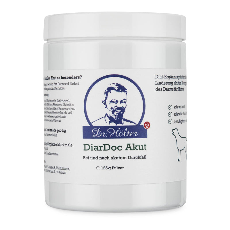 Dr. Hölter DiarDoc Akut dogs for acute diarrhea and indigestion (125g powder) 125g powder - BeesActive Australia