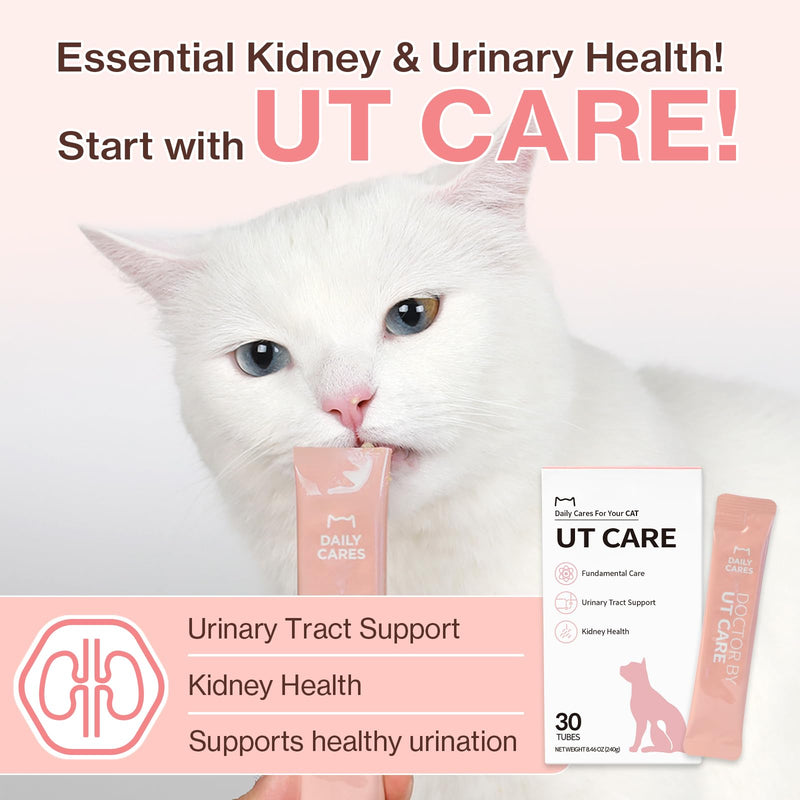 Dr.BY Cat Breath Bronchial Supplements Cat Nose Relief + Dr.BY UT Care Cat UTI Kidney Support Urinary Supplement Cranberry Treatments for Cats