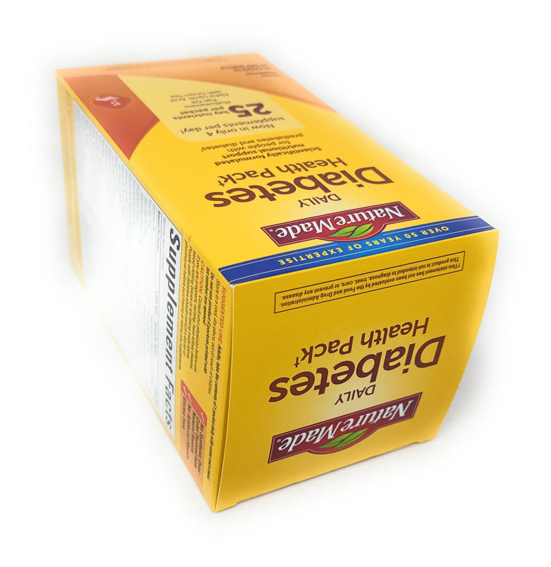 Nature Made Daily Diabetes Health Pack, Dietary Supplement for Nutritional Support, 60 Packets