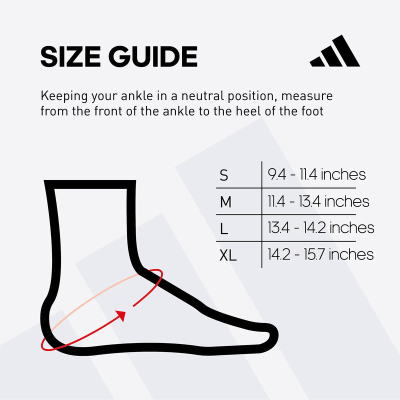 adidas Performance Climacool Ankle Support Sleeve - Ankle Sleeve for Training, Competitions, Support, and General Fitness - Ergonomic Design, Silicone Grip, Breathable & Durable Material - Large